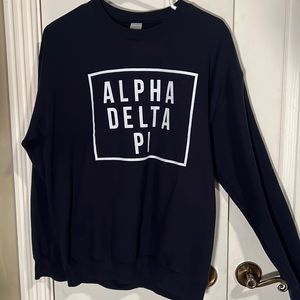 Alpha Delta Pi Sweater in Navy